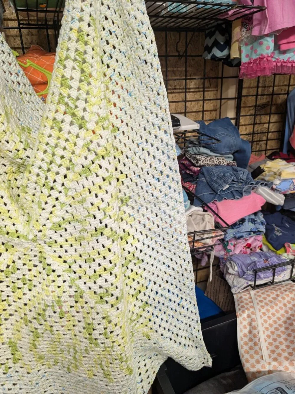 Handmade Crochet Blanket Multicolor Pattern